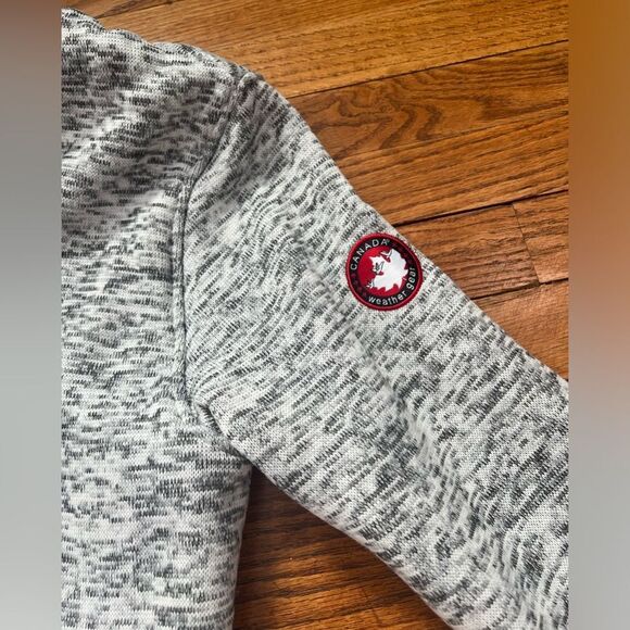 Canada Weather Gear sherpa open sweater cardigan womens size medium grey - Picture 5 of 9